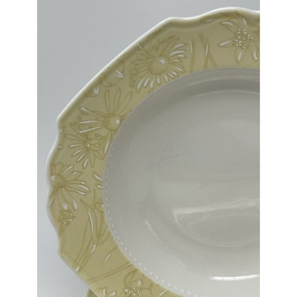 Villeroy & Boch My Garden Daisy Rim Soup Bowls 8.5” Set Of 4 Yellow White Floral - Picture 6 of 9